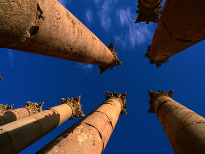 Columns at Temple of Artemis, Jerash, Jordan
