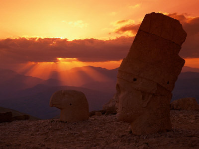 Sunset, Temple of King Antichus, Turkey