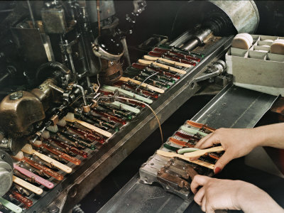 Buy Toothbrush Factory at AllPosters.com