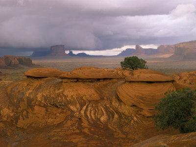 Mystery Valley with Approaching Storm, Arizona, USA
