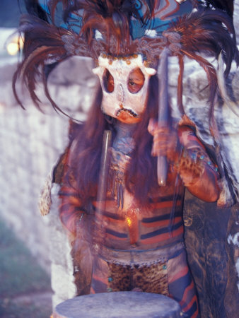 Mayan Rituals and Mystical Dances, Xcaret, Yucatan Peninsula, Mexico