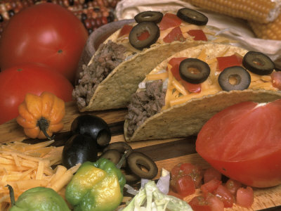 Ingredients For a Mexican Taco