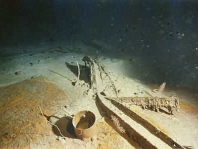 Buy Cooking Pot from the Second-Class Galley and Twisted Metal Wreckage of the R.M. S. "Titanic" at AllPosters.com