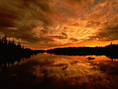 Buy Sunset over Island River Near Lake Superior at AllPosters.com
