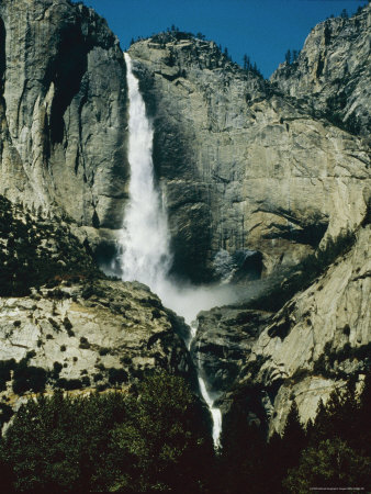Buy Yosemite Falls Drops 2,425 Feet into the Valley at AllPosters.com