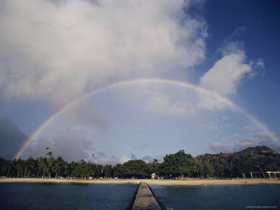 Buy Rainbow Arching over the Island at AllPosters.com