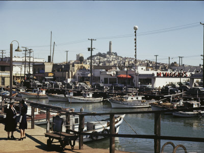 Buy Boats Line Fishermans Wharf at AllPosters.com