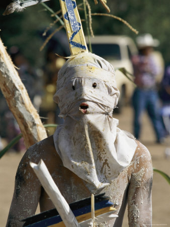 A White Mountain Apache Indian Dances in a Puberty Rites Ceremony