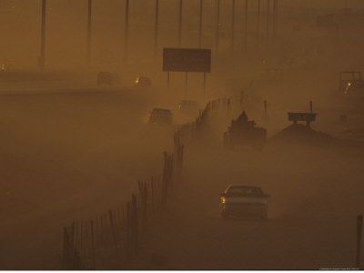 A Dust Storm Blows Through Riyadh