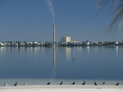 Buy Sprawling Development is Visible from a Beach Across the Anclote River at AllPosters.com