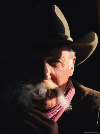 A Moody Portrait of a Smoking Cowboy at This Western Movie Location