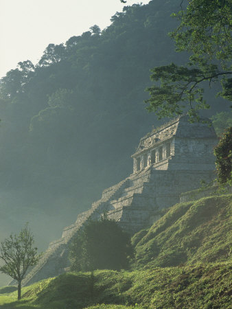 Misty View of the Temple of Inscriptions