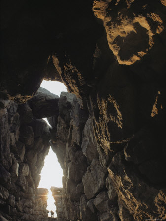Buy A 50-Foot-Thick Wall Surrounds a Gallery at the Citadel of Tiryns at AllPosters.com