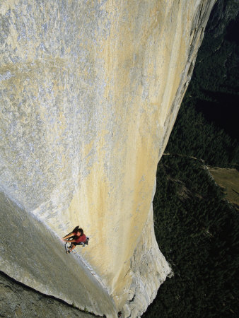 Buy A Man Rock Climbing on El Capitan, Yosemite, California at AllPosters.com
