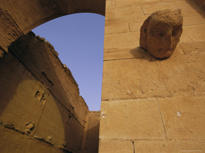 A Carved Figure Decorates One of the Many Arches at Hatra