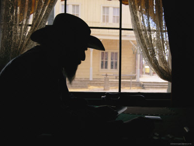 A Silhouetted Cowboy Gambles in This Western Movie Location