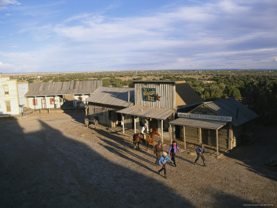 Well-Armed Cowboys Stride the Street of This Western Movie Location