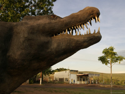 Andrea the Crocodile, a 66-Foot Model of a Saltwater Crocodile