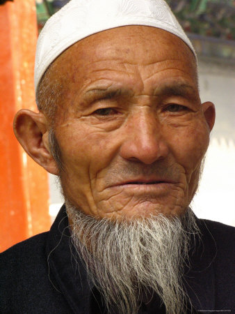 Muslim Worshipper in Traditional Clothes at the Niujie Mosque (Literally Ox Street Mosque)