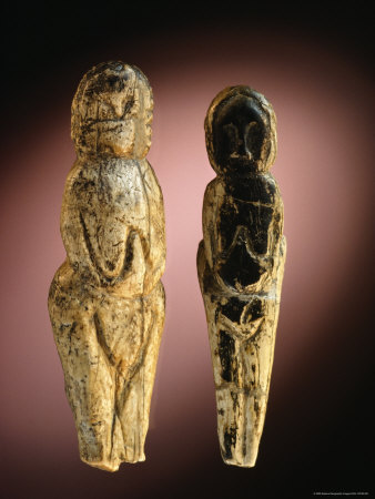 Eleven Thousand-Year-Old Mammoth Ivory Figures from Malta, Siberia