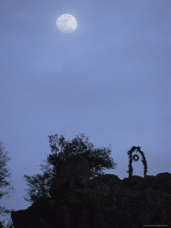Tarahumara Indian Easter Arch Sillouhetted in the Early Morning, Mexico