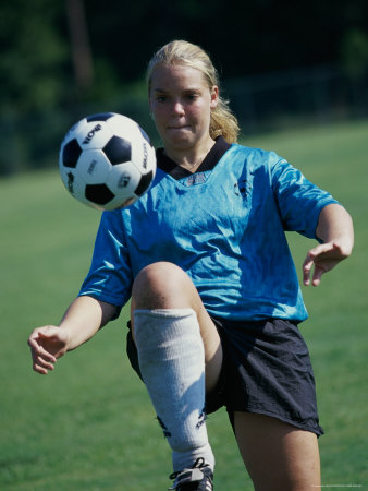 Teenage Girl Playing Keep Ups