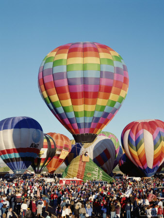 Colorful Hot Air Balloons, Albuquerque Balloon Fiesta, Albuquerque, New Mexico, USA