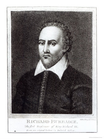 Portrait of Richard Burbadge Giclee Print