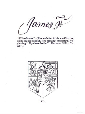 Reproduction of the Signature of James VI and I