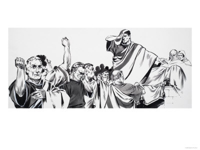 The Death of Julius Caesar, from The Glory That Was Rome