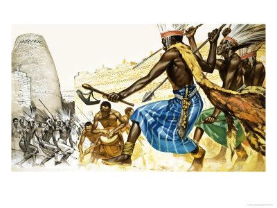 War-Dance of Bantu Tribesmen