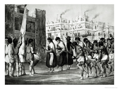 Buffalo Dance at Pueblo de Zuni, from Report of an Expedition Down the Zuni and Colorado Rivers