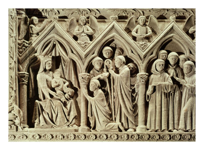 Presentation of the Monks to the Virgin by St. Etienne of Aubazine, Tomb of St. Etienne