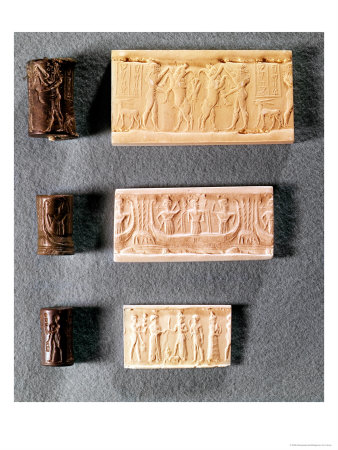 Three Cylinder Seals with Impressions, 1st Millennium BC