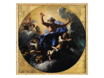 God the Father Carried by Angels
