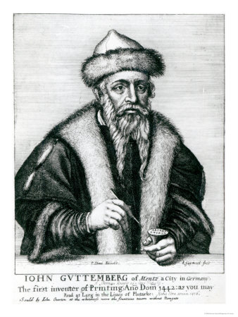 Portrait of Johannes Gutenberg