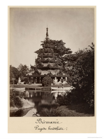 Buddhist Rest House, Moulmein, Burma, c.1875
