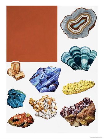 Semi-Precious Stones Montage