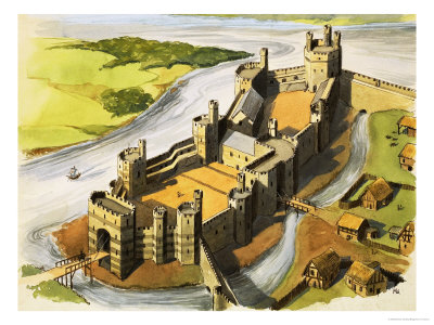Caernarvon Castle in the Time of King Edward the First
