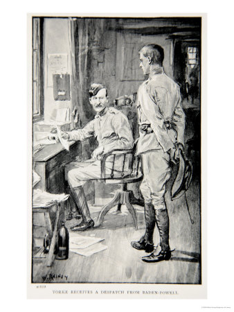 Yorke Receives a Despatch from Baden-Powell, c.1902