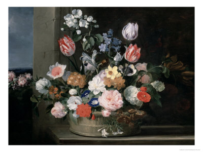 Flowers in a Basket, 1650-56