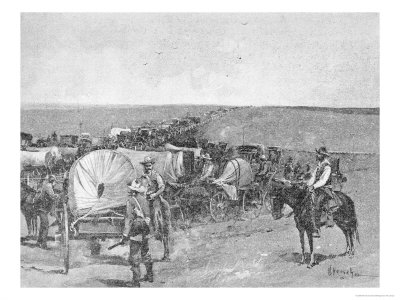 Ten Minutes Before the Great Rush, South Line of the Indian School Reserve, Arkansas City, 1893