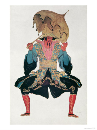 Costume Design For a Chinaman, from Sleeping Beauty, 1921