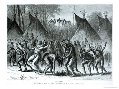 Scalp Dance from Sketches of Indian Warfare
