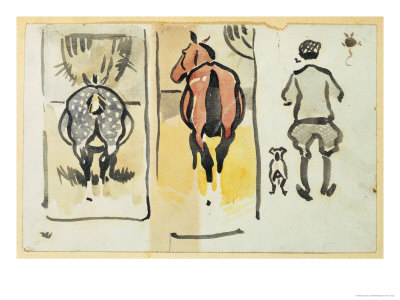 Page from a Scrapbook Containing 43 Sketches