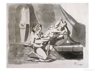 Erotic Scene of a Man with Two Women, c.1770-78