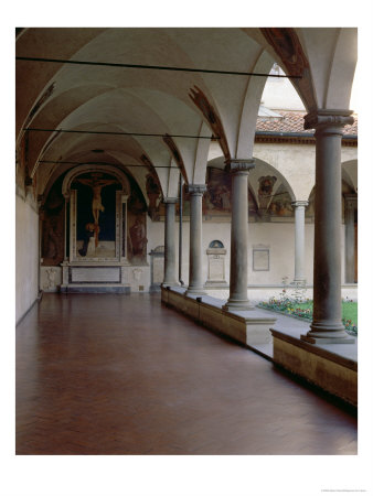 View of the Cloister of S. Antonino with the