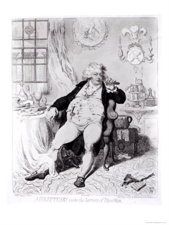 Voluptuary under the Horrors of Digestion, Published in 1792