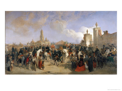 Entrance of the French Expeditionary Corps Into Mexico City, 10th June 1863, 1869