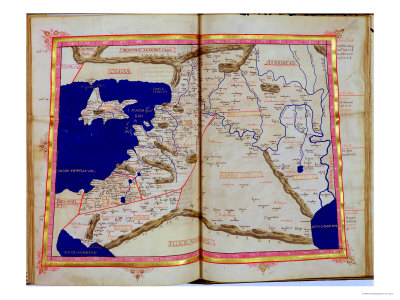 Map of Phoenicia, Mesopotamia and Babylon